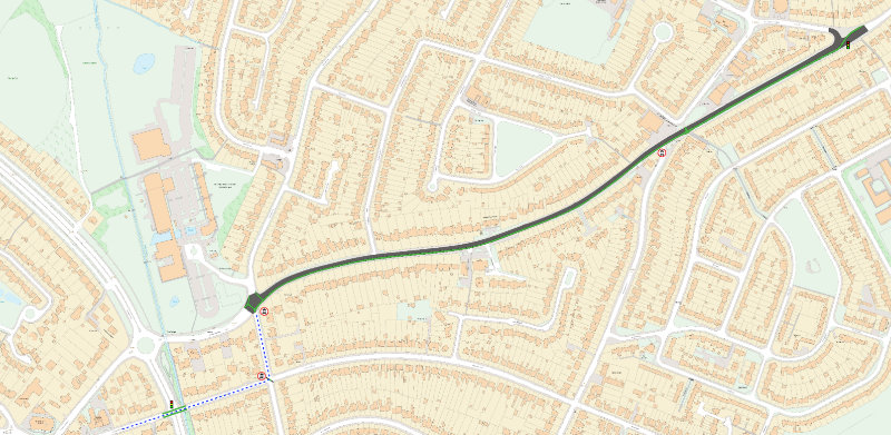 Our alternative proposal for the route from Elmbridge Court to Estcourt Roundabout via Oxstalls Lane through Longlevens