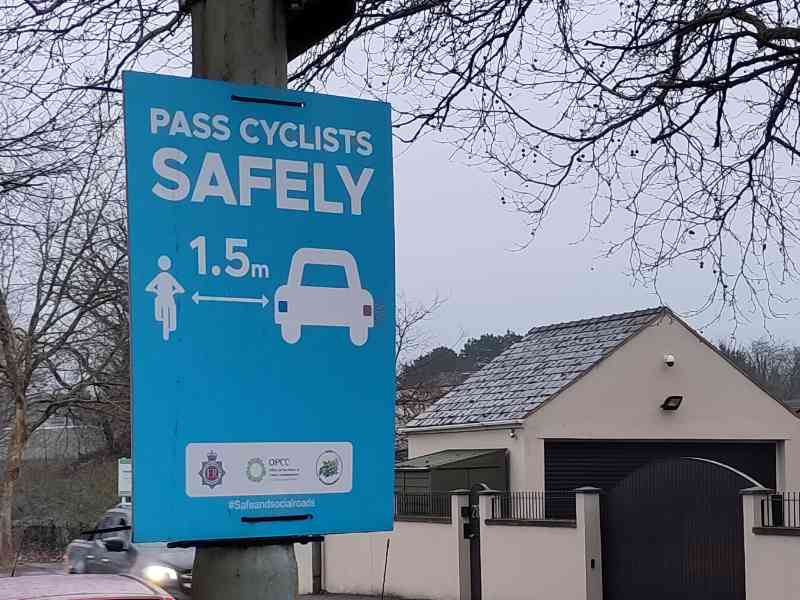 Gloucestershire police sign on close passes, a motoring offence which can be recorded on gopro and other action cameras and submitted via opsnap. 